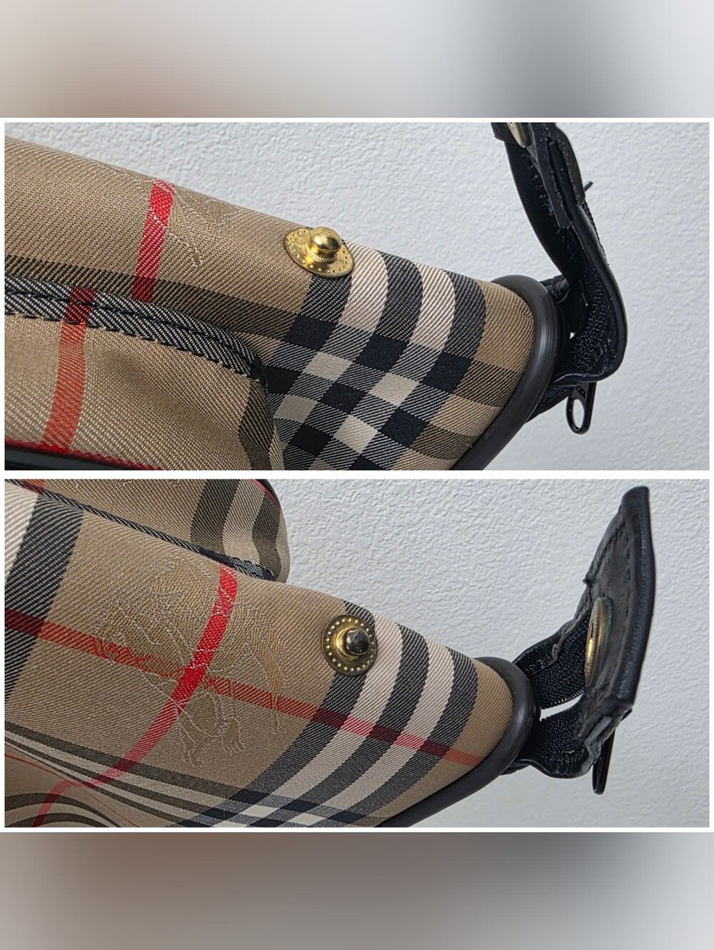 Auth Burberry Nova Check Garment Travel Bag - Picture 12 of 12